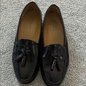Giorgio Armani Black Leather Loafers for Men